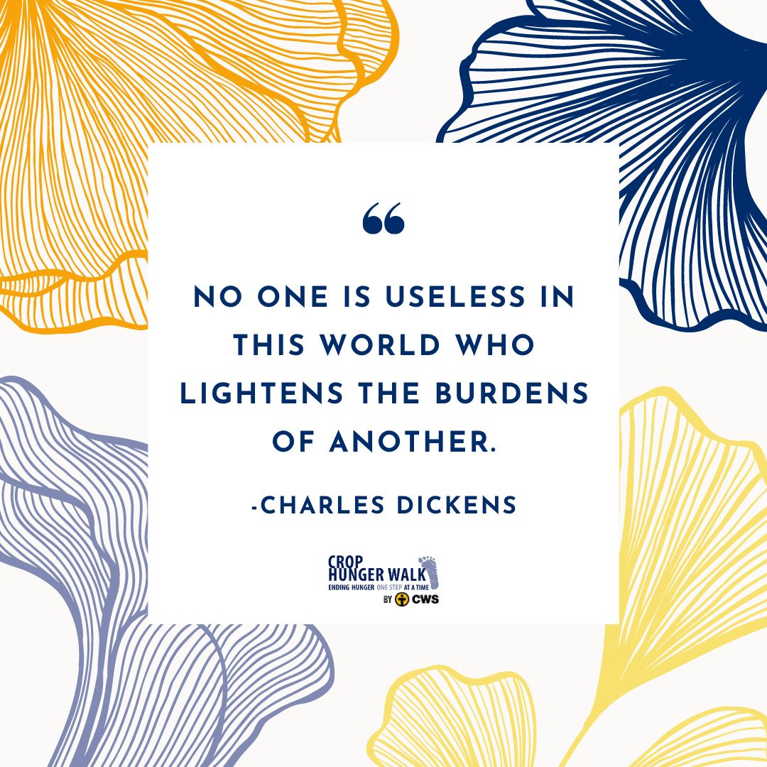 No one is useless in this world who lightens the burdens of another. -Charles Dickens